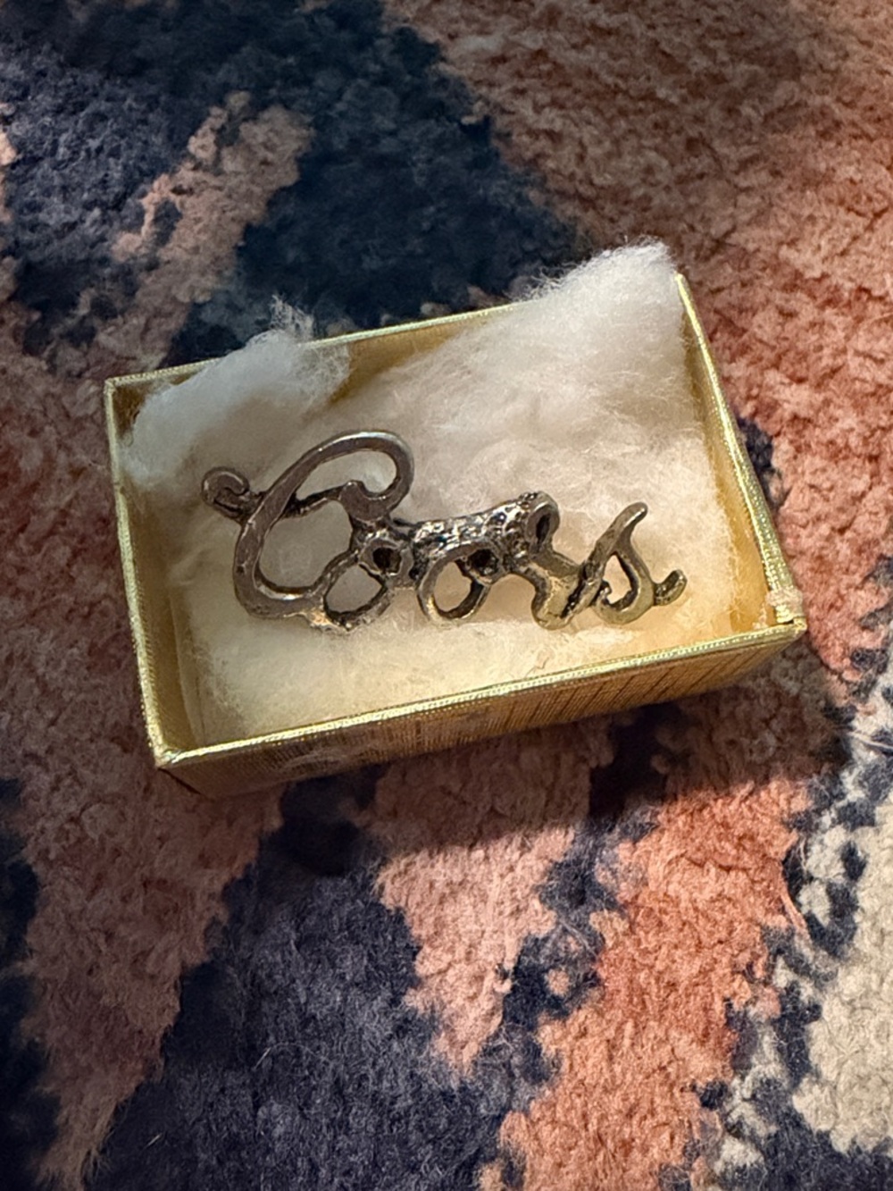 COORS Beer Cursive Lettering Tack Pin